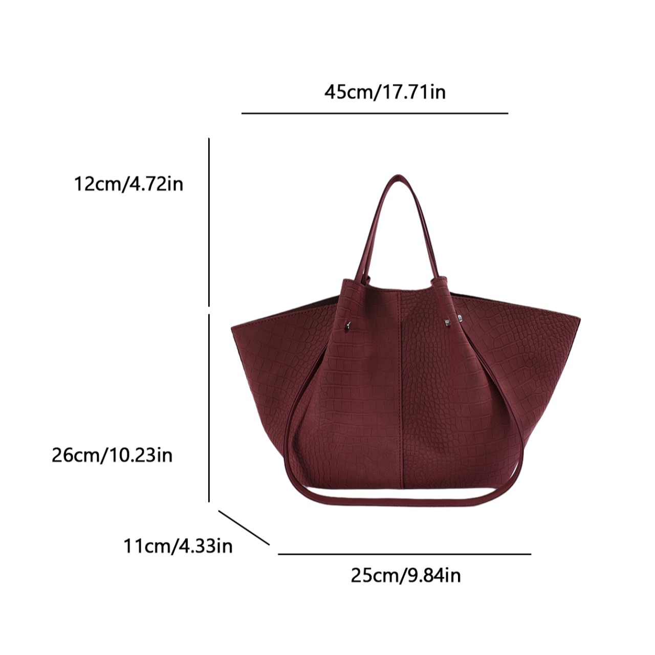 Luxury Crocodile-Embossed Leat - Luxury Bags Tote recension och pris